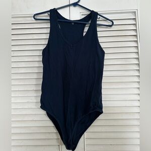 Ambiance Navy Sleeveless Bodysuit